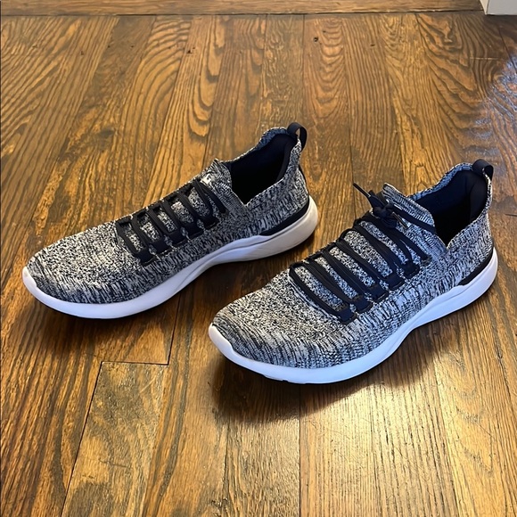 Men's APL Blue/Gray Knit Sneakers - Picture 1 of 4